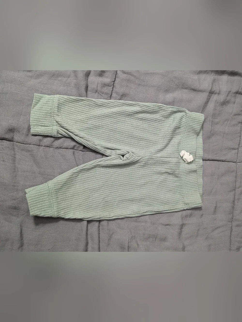 Carter's Sage Green Ribbed Jogger Pants